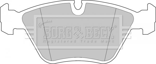 BORG & BECK Комплект тормозных колодок, дисковый тормоз BBP1460